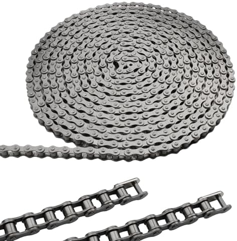#428 Roller Chain for Sliding Gate Openers, 20 ft Carbon Steel Chain by AOKLIT