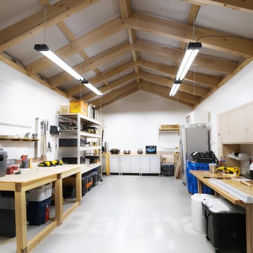 Barrina BS42a LED Shop Lights 4FT for Workshop, 42W 4800LM 5000K, 4 Packs - Image 4
