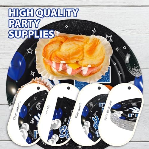 96 Pcs Bro Im 5th Birthday Decorations for Boys, Serves 24 - Image 6