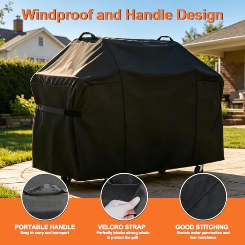 Grill Cover for Weber Genesis 300 Series and New 2022 Genesis 300 Grills - Image 3