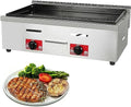 Gas Griddle LPG Commercial Stainless Steel Heavy Duty Restaurant Outdoor Tabletop Griddle Gas Baking Plate Burger Grill Burners for Camping, Tailgating, Kitchen-BBQ Grill with Knobs & Ignition by Unknown