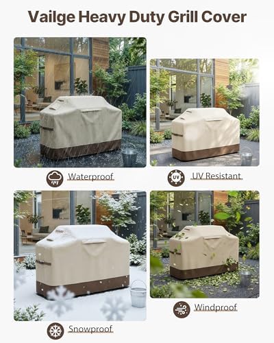 Vailge Grill Cover for Outdoor Grill & Waterproof 600D BBQ Cover 58 Inch - Image 6