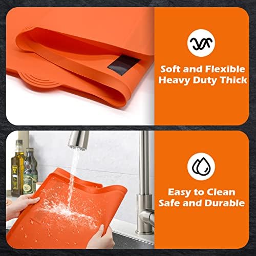 Blackstone 22" Griddle Mat Silicone with Magnetic Protective Cover - Orange - Image 6