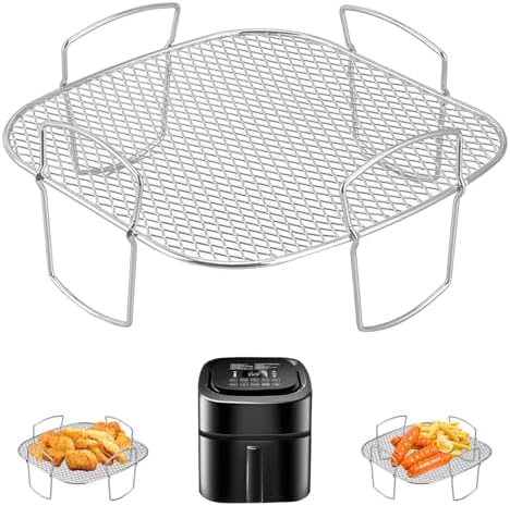 Air Fryer Basket for Nuwave Oven, Steel Grill Basket, Non-stick Mesh Basket Set, Air Fryer Tray Wire Rack Roasting Basket by GWY