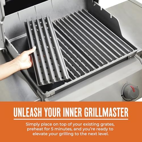 GrillGrate Flavor Zone | Universal Grill Accessory for Gas Grills, Pellet Grills, or Charcoal Grills | Hard Anodized Aluminum | 15 for Any Grill - Image 6