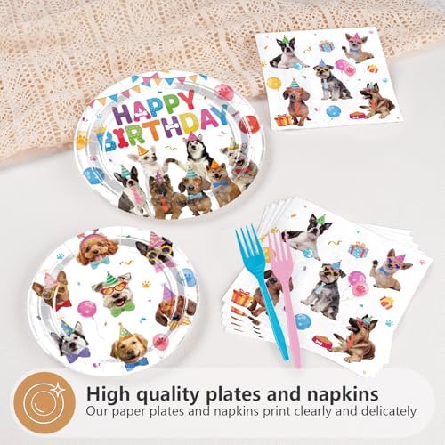 96Pcs Dog Birthday Party Decorations for Boys Girls, Serves 24 - Image 3