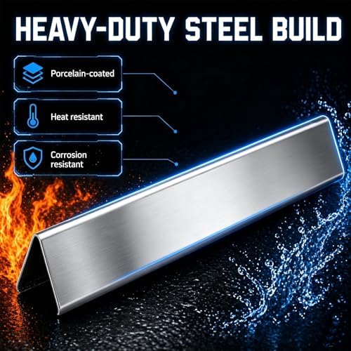 Uniflasy 17.5" Flavorizer Bars & Heat Deflectors for Weber Genesis 300 E310 - Image 5