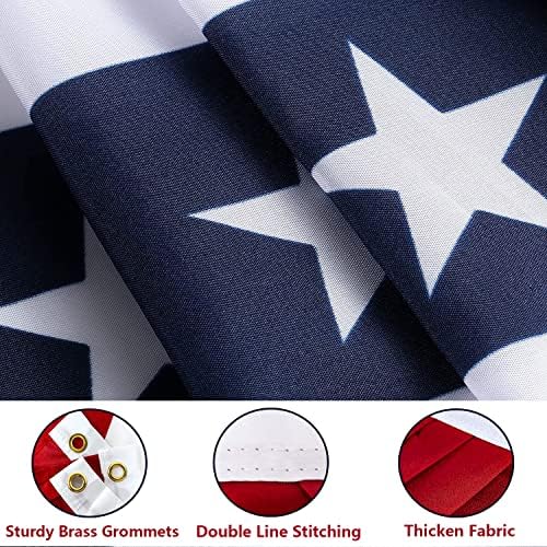 2x4 Ft American Pleated Fan Flag, Patriotic Half Fan Bunting Flag, Indoor Outdoor for Red White Blue USA 250th Anniversary 4th of July Decoration Patriotic Decor Memorial Day (Set of 5) - Image 6