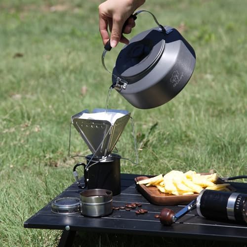 Bulin Camping Kettle, 1.6L Large Portable Stovetop Camp Tea Coffee Pot - Image 6