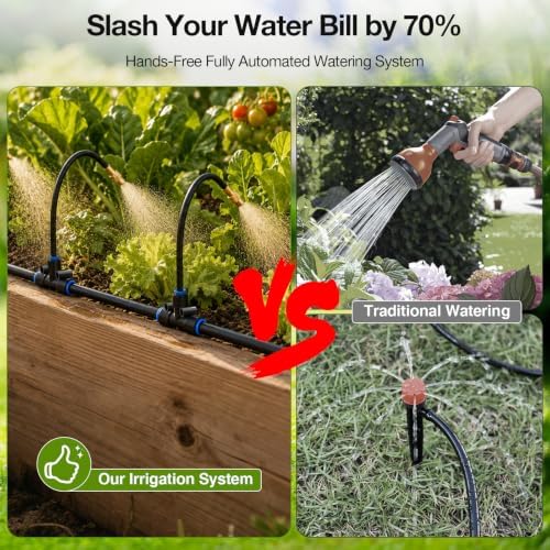 Bluepro 100FT Drip Irrigation System with 360° Adjustable Copper Nozzles - Image 6