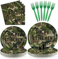 96Pcs US Army Retirement Party Decorations, Serve 24 by Greencian