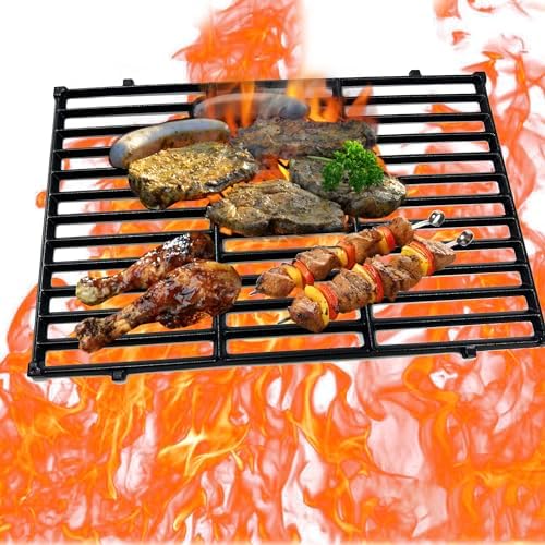 DC132 19.5” x 12.9" Grill Grates Replacement for Weber 7524, 7528, Genesis 300 E/S 310 320 330 EP310 EP320 EP330 Gas Grill (2007-2016 ONLY), Set of 2 Cast Iron Cooking Grid Grates - Image 5