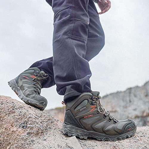 NORTIV 8 Men's Ankle High Waterproof Hiking Boots - Image 2