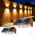 Solar Fence Lights Outdoor, 2 Pack Fence Solar Lights Waterproof by Unknown