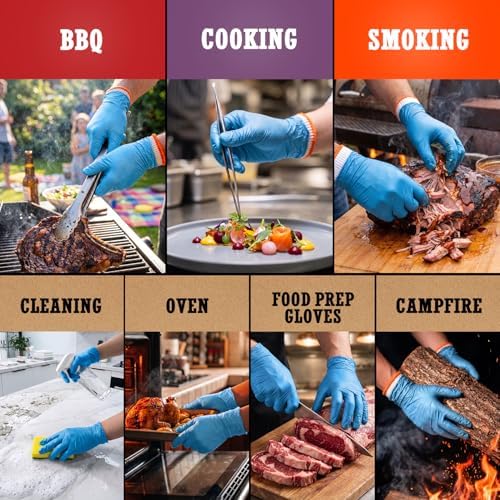 ANBOSON BBQ Gloves,Disposable BBQ Gloves Heat Resistant Cooking - Image 5
