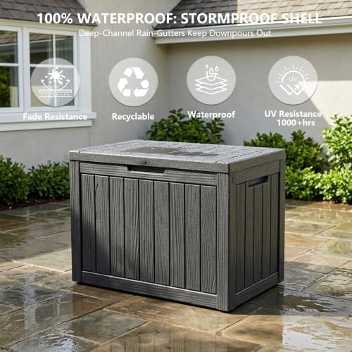 Outdoor Storage Box, 50 Gallon Waterproof Deck Box [Upgraded 3.0] - Image 4