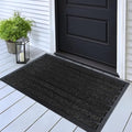 ubdyo Extra Durable Door Mat Outside Entrance (32" x 20", Bright Black) by UBDYO