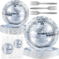Disco Party Decorations - Disco Party Plates and Napkins for Kids Birthday Party, Serves 20 Guests by BonBeeDesign