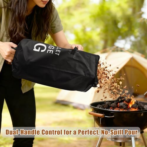 22LB Waterproof Wood Pellet Storage Bag-Dual Handles, Label Pocket(1 Pack) - Image 3