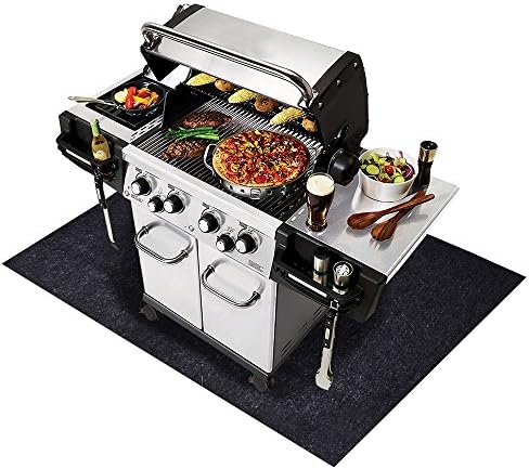 Under The Grill Mat,Absorbent Fabric Material,Washable,Reusable,Anti-Slip and Waterproof Backing,Protection for Decks and Patios from Grease Splatter and Other Messes (36inches x 48inches) - Image 3