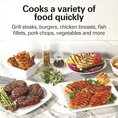 Hamilton Beach Electric Indoor Grill With Large 90 sq. in. Cooking Surface - Image 2