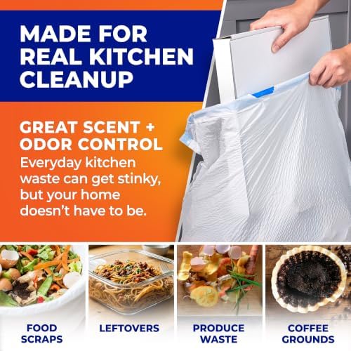 Hefty Ultra Strong Tall Kitchen Trash Bags - Citrus Twist, 13 Gallon, 40 Count - Image 5