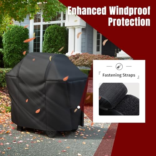 SHINESTAR 52in Grill Cover for Weber Spirit 200/300 Series, Velcro Straps - Image 6