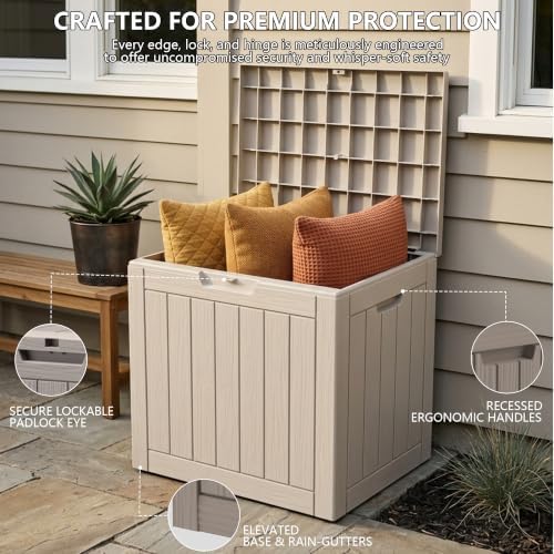 Outdoor Storage Box, 35 Gallon Waterproof Deck Box [Upgraded 3.0] - Image 3