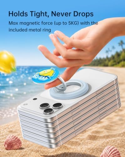 SYNCWIRE Magnetic Phone Ring Holder, for MagSafe Phone Grip Stand Kickstand - Image 4