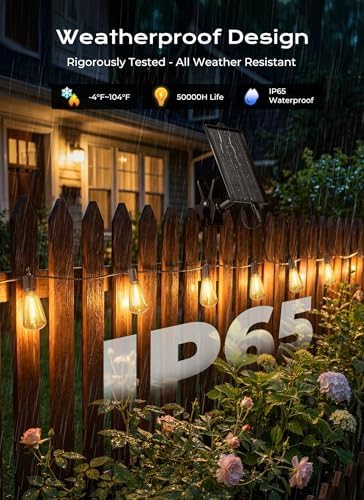 Brightown 151FT Solar String Lights Outdoor Waterproof, Last 30+Hrs Runtime - Image 3