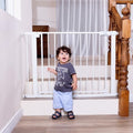 Babelio Baby Gate for Stairs No Drilling, 41-46" Wide Dog Gate with Door by BABELIO