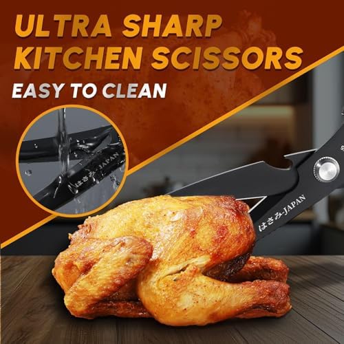 Huusk Kitchen Scissors for Food - Heavy Duty Kitchen Shears All Purpose - Image 2