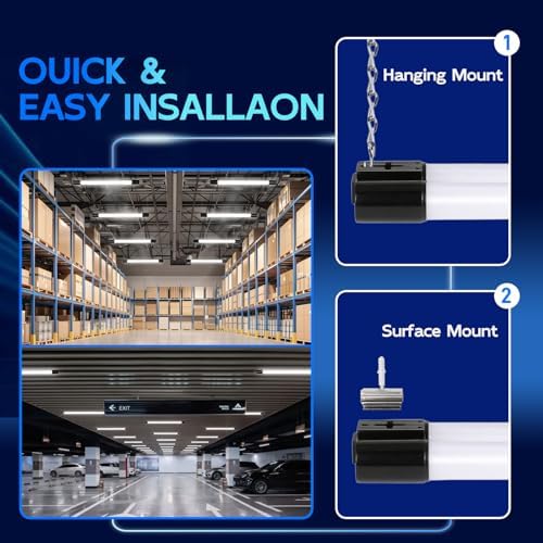 hykolity 4FT LED Shop Light, 42W [250W Equivalent],4400LM,5000K Daylight - Image 3
