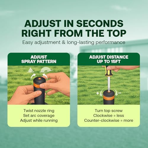 Rain Bird 1804APPRS Pressure Regulated 4 Inch Pop Up Sprinkler Head 4 Pack - Image 4