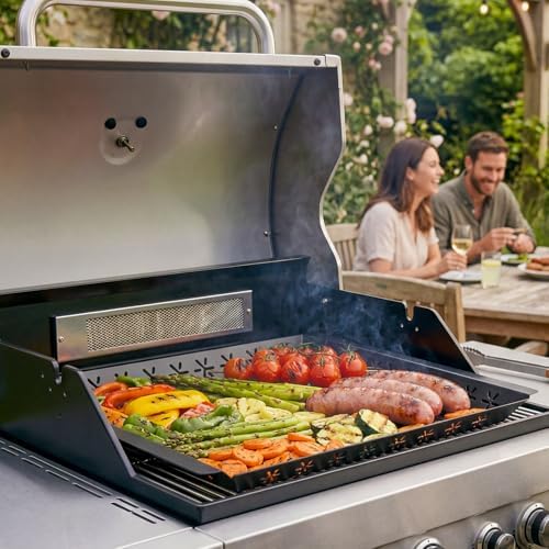 Vegetable Grill Basket for Outdoor Grill - 15.8"*15.8"Extra Large XXL Heavy-Duty Veggie Grilling Basket, Square, Non-stick Enamel Coating, Grilling Accessories for Grills and Vegetables - Image 6
