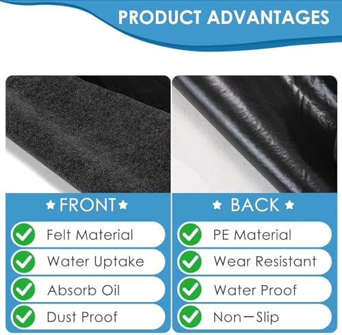 36”×47“inches under grill mats for outdoor grill,BBQ Grilling Gear Waterproof, oil-resistant, deck protector, reusable, fire pit, fireplace,easy to clean， barbecue grill mat - Image 4