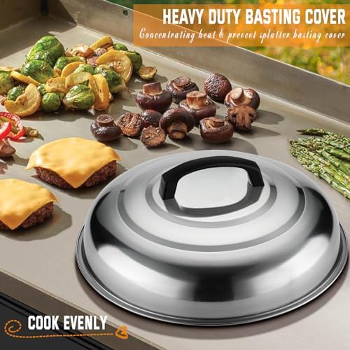 N NOBLE FAMILY 27 PCS Griddle Accessories Kit, Flat Top Grill Accessories Set for Camping, Professional Griddle Spatula Set with Melting Dome, Burger Press for Outdoor BBQ Teppanyaki - Image 3