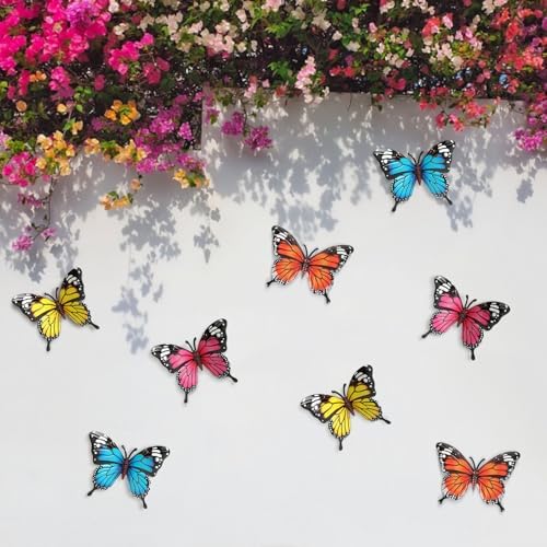 4 Pcs Metal Butterfly Decorations, 6.7'' Butterfly Wall Hanging Decor - Image 6