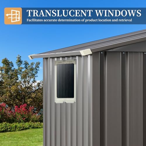 Vongrasig 6x4 FT Outdoor Storage Shed with Window & Lockable Door - Image 4