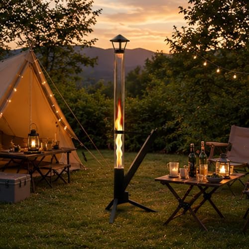 55.85" Patio Pellet Heater, Pellet Torch Patio Heater - Image 7