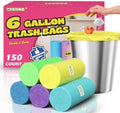 Medium 6 Gallon Trash Bags Unscented, 0.94 Mil, Colored, 150 Count by TFORING%C2%AE