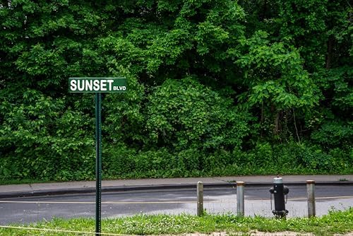 Sunset Blvd Metal Sign 4x16in Retro Hollywood Street Plaque for Home Wall Bedroom Living Room Office Decor - Image 5