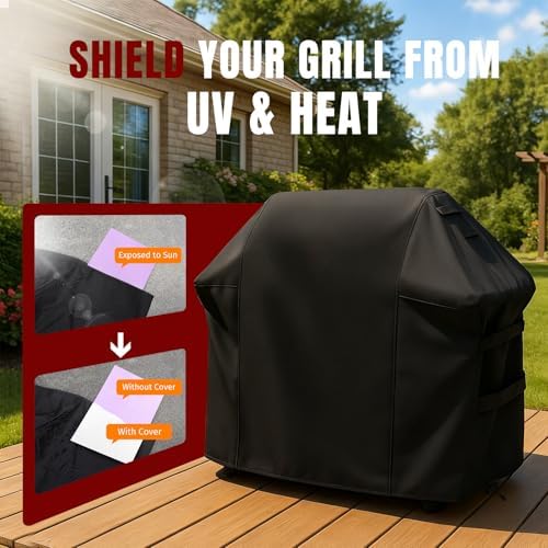 SHINESTAR 55in Grill Cover for 3-4 Burner Grills,600D Oxford Fabric - Image 5