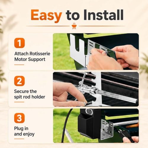 Rotisserie Grill Kit for Nexgrill 720-1094B - Image 6