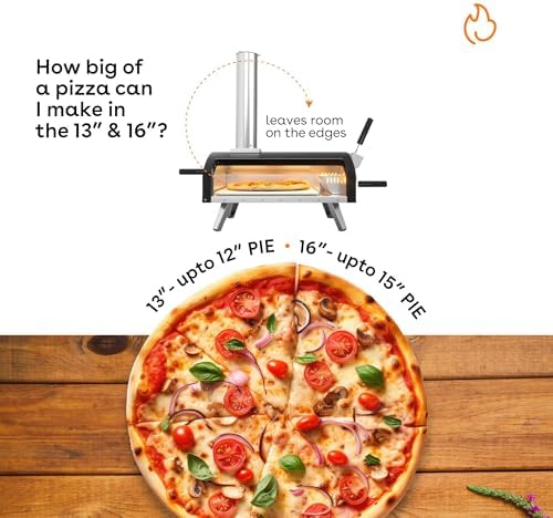 Stoke 16 Inch Outdoor Pizza Oven – Wood Pellet Portable Pizza Oven for Backyard, Camping, or Tailgating – Stainless Steel Multi-Fuel Oven with Pizza Stone & Accessories - Image 4