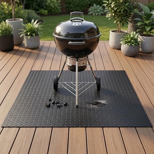 No Curled Edges 65"*40" Under Grill Mats for Outdoor Grill - Image 6