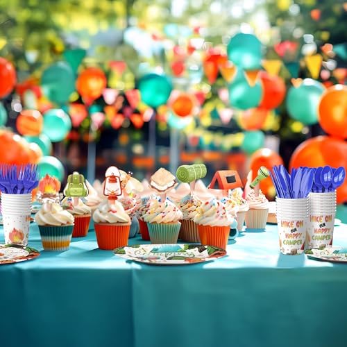 Camping Party Decorations - Camping Party Plates and Napkins for Kids, Serves 40 Guests - Image 6