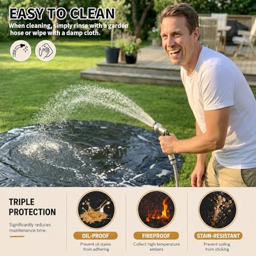 48" Round Fire Pit Mat for Solo Stove Bonfire - Image 4