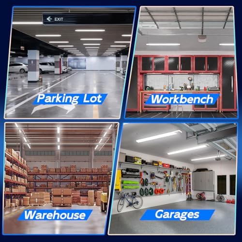 hykolity 4FT Linkable LED Shop Light for Garage,4400LM,5000K Daylight - Image 6
