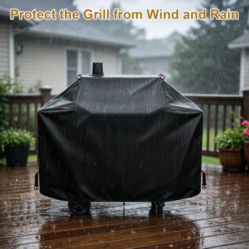 Grill Cover for Char-Griller Traditional Charcoal Grill,BBQ Grill Cover - Image 7